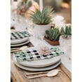 thumbnail image 5 of Green Eucalyptus Leaves Cloth Napkins Set of 6 Reusable Dinner Napkins, Daisy Floral Cocktail Napkin Washable Table Napkins for Wedding/Holiday Party/Baby Shower 20"x20", 5 of 7