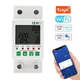 thumbnail image 1 of Amdohai Tuya WiFi 2P Interrupteur Intelligent de Protection contre les Fuites Fonction de Surveillance du Courant Minuterie Compatible, 1 of 8