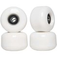 thumbnail image 1 of ZHAOCHENG Juego de ruedas y rodamientos para patineta, puntas para patineta de 54 mm (juego de 4), color blanco, 1 of 5