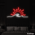 thumbnail image 2 of Craftnamesign Sunrise Wave Neon Sign, Bedroom Wall Art, Beach Club Decor, 2 of 4
