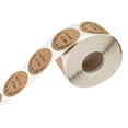 thumbnail image 5 of 500 pegatinas de letras redondas autoadhesivas de papel Kraft, etiquetas de regalo, 5 of 5