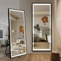 LAIYA 65 "22" LED Mirror Full Length Mirror With Light, Vertical And Wall Mounted HD Full Body Makeup Mirror Large Size Mirror