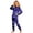 a31-Dark Blue, variant on KPOPLK Girls Pajamas - 2 Piece Long Sleeve Halloween Pajamas and Pants Set 2-8 Years Kids Outfit Set,Size 8-9 Years
