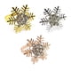 thumbnail image 3 of Yuarrent Decoración de mesa, diseño de copo de nieve de Navidad, suministro decorativo para el hogar, servilletas antioxidantes, círculos, hebilla de Mostrada Oro rosa Yuarrent HA060540-03, 3 of 6