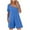 Blue, variant on Akafmk Plus Size Jumpsuits for Women Summer,Casual Rompers for Women,Womens Fashion Summer Solid Pocket Casual Short Sleeve Suspender Jumpsuit Loose Fitting Overalls