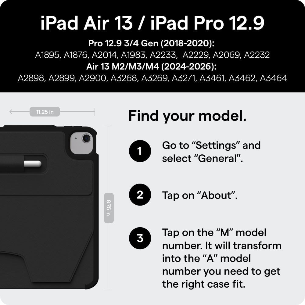 Zugu Case for iPad Air 13 Inch (M2/M3/M4) 2024/2025/2026, Slim Protective Cover with Apple Pencil Holder, Auto Wake/Sleep, Multiple Viewing Angles - Berry