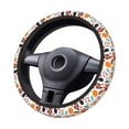 thumbnail image 2 of Uemuo Autumn Pumpkins Fall Leaves Printed Car Elastic Steering Wheel Cover - Universal Car Accessory for Diverse Cars Anti-Slip, and Comfortable- 15", 2 of 8
