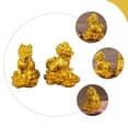 thumbnail image 6 of Greenadscape Resin Animal Figurines Golden Kylin Figurine For Desktop Decoration 2Pcs 2.3X1.9X1.5In, 6 of 6