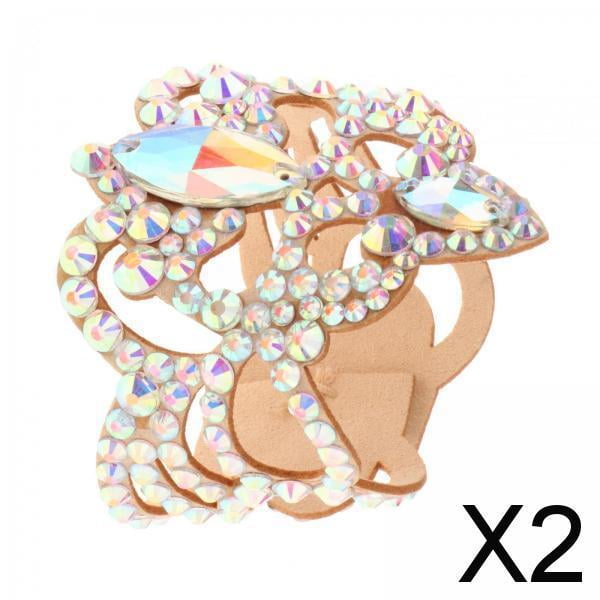 Pulsera de danza del vientre,Pulsera de danza del vientre para mujer Accesorios de baile,Pulsera de pulsera de diamantes de imitación brillante Boho,Elegante brazalete pulsera pulsera