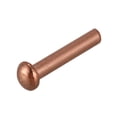 thumbnail image 6 of 200 Pcs 5/64Inch x 25/64Inch Round Copper Solid Rivets Fasteners, 6 of 8