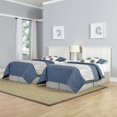 thumbnail image 1 of Home Styles Naples Two Twin Headboards 3 Piece Bedroom Set in White, 1 of 3
