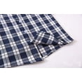 thumbnail image 5 of StylesILove Toddler Little Boy Long Sleeve Cotton Button Down Shirt (Navy Plaid, 120/5-6 Years), 5 of 7