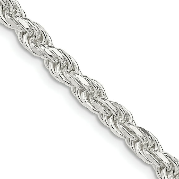 925 Sterling Silver 4.75mm Rope Chain Necklace Pendant Charm