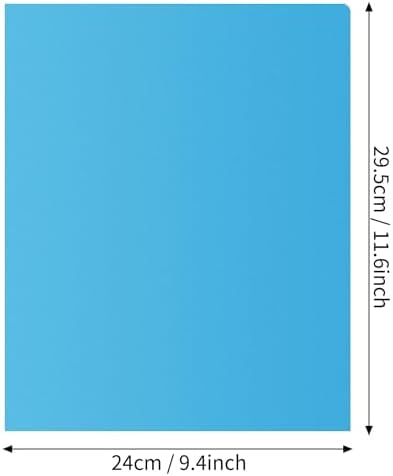 Quivanta 32pcs Plastic Folders with Pockets, Heavy Duty Folders with 4 Pockets for Office and School, Letter Size, 8 Assorted Colors