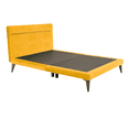 thumbnail image 1 of Cama Queen Size Roomi con Cabecera Tapizada Color Mostaza, 1 of 4