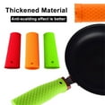thumbnail image 4 of Insulation Sleeve*3Pcs Clearance! (Red, Orange, Green) Silicone Pot Handle Cover Heat Insulation, Non-Slip, Anti-Scalding Pot Handle Cover Silicone Pot Ear Clip Cover Flame Retardant High, 4 of 4
