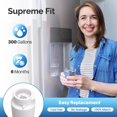 thumbnail image 4 of ICEPURE RWF5800A Refrigerator Water Filter Replacement for Frigidaire EWF02, Pure Source Ultra II, PureSource Ultra 2, SCWFTCTO, GP006, EPTWFUO1, MR0, 4 of 9