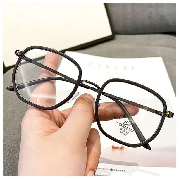 Blue Light Blocking Reading Glasses Anti-dazzle Glare Large Polygonal ...