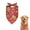 Red Christmas Gingerbread, variant on Dog Bandana 1 Pack,Red Christmas Gingerbread Man Pattern Bandanas for Dogs,Cat Bandana,Small/ Large Dog Bandana 2 Size,Dog Bandanas Girl Boy
