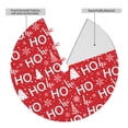 thumbnail image 2 of Rateoe Christmas Hohoho Print Christmas Tree Skirt 30" for Xmas Holiday New Year Party Circle Tree Mat Ornaments Decoration, 2 of 7