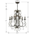 thumbnail image 2 of Crystorama Lighting - Six Light Chandelier - Chandelier - Ashton - Six Light, 2 of 6