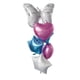 thumbnail image 1 of Set de Globos de Papel Metalizado D Dywarm Mariposa Corazón 6 Piezas, 1 of 7
