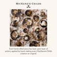 thumbnail image 2 of MACKENZIE-CHILDS Plateau Piédestal en Émail, Présentoir à Gâteau Rond, Mini, Brun Rose Sauvage, 2 of 6