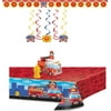 Flaming Fire Truck Party Decoration
