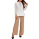 thumbnail image 2 of Chaleco sin mangas de moda para mujer INSPIRE CHIC con botones y cinturón en forma de V, 2 of 6