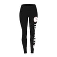 thumbnail image 2 of Gibobby Leggings Afelpados Mujer Leggings con estampado béisbol para mujer que las polainas para correr, yoga, gimnasio y entrenamiento（Blanco， L), 2 of 4