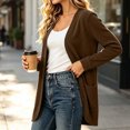 thumbnail image 6 of Enjoytime Lightweight Cardigans for Women Long Sleeve Open Front Cardigan Sweater Solid Casual Soft Fall Clothes, 6 of 8