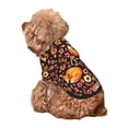 thumbnail image 5 of Fotbe Woodland Creatures Floral Print Small Dog Sweater Hoodies Pet Grey Hooded Soft Fleece Sweatshirts with Pocket Fall Winter Puppy Cat Sweaters Warm Clothes-XX-Large, 5 of 7