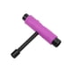 thumbnail image 2 of Llave en forma de T o de L para placas deslizantes, herramienta de mantenimiento de patinetas de 3 orificios de color morado, 2 of 8