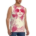 thumbnail image 2 of Fotbe Ace Of Diamonds Lady Men's Camiseta sin Mangas Estampada para Hombres, Playera Casual para Gimnasio, Entrenamiento, Playa-Small, 2 of 7