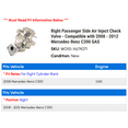 thumbnail image 2 of Right Passenger Side Air Inject Check Valve - Compatible with 2008 - 2012 Mercedes-Benz C300 GAS 2009 2010 2011, 2 of 2