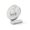 White, variant on LUMENA Fan Pro Max Foldable Handheld Fan with Cradle (Gray) | USB Rechargeable, 4800mAh Battery, 4-Speed, 5.7" Head, Portable for Desk or Travel