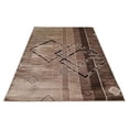 thumbnail image 2 of 5x7Ft Area Rug, Modern Living Room Non Slip Rug with Diamond Pattern, Washable Rug for Bedroom Dining Room Kitchen Office, Brown, 2 of 7