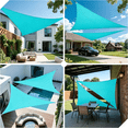 thumbnail image 3 of Triangle Sun Shade Sail, 10/16FT Waterproof Polyester Sun Shade Canopy Awning, 95% UV Block, Easy Install & Durable for Patio Garden Backyard Deck Pergola, 3 of 9