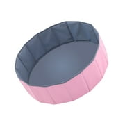 freestylehome Ball Pool Fence Baby Foldable Baby Ball Pool Fence Indoor Outdoor Playpen Play Toy Ball Pit for Kids Infants, Pink Gray