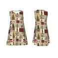 thumbnail image 7 of Picia Rustic Plaid Forest Lodge Print Women’s Sleeveless Midi Swing Dress – A-Line Pleated Tank Sundress, Comfortable and Flowy T-Shirt Dress, 7 of 7