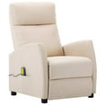 thumbnail image 3 of vidaXL Massage Recliner Electric Massaging Recliner Chair for Elderly Fabric, 3 of 8