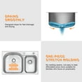 thumbnail image 5 of DIRECTUNIT 18 Gauge Stainless Steel Kitchen Sink Drop-In Top Mount 2-Hole 31.5", 5 of 5