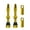 Gold, variant on Riousery 2pcs CNC Aluminum Alloy Tubeless Presta Valve Stems for Mountain & Road Bikes, Black, 44mm