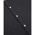 thumbnail image 6 of sogami Men's Long Sleeve Cotton Linen Shirts Band Collar Button Down Shirt, 6 of 7