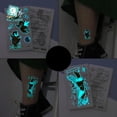 thumbnail image 2 of Tatuajes de arte corporal luminoso brillante, pegatina temporal impermeable de Lobo, serpiente, animales, brazo falso, fiesta, música, Festival, 2 of 4