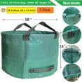 thumbnail image 6 of Standard 2-Pack 16 Gallon Yard Lawn Garden Bags (D18, H15 inch) with Gardening Gloves, Yard Waste Bags,Patio Debris Container,Camping Trash Bin,Recycling Bag,Laundry Bin,Lawn Weeds,Leaf Bags, 6 of 6