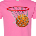 thumbnail image 4 of Inktastic Basketball Swish T-Shirt, 4 of 5