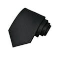 thumbnail image 4 of GUOOL Mens Tie 145cm Length Solid Color Formal Necktie for Graduation Wedding Gift Black, 4 of 9