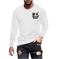 thumbnail image 2 of Mens Graphic Tees T Shirts Big and Tall S-6X Plus Size Long Sleeve Crew Neck T-Shirts Casual Slim Funny Printed Basic Comfort Pullover Tops, 2 of 4