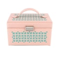 thumbnail image 2 of Jewelry Box,Portable PU Leather Large Jewelry Storage Case PU Leather Jewelry Box Time-Tested Durability, 2 of 9